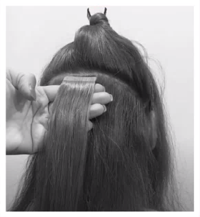 tuto extensions cheveux : etape 3